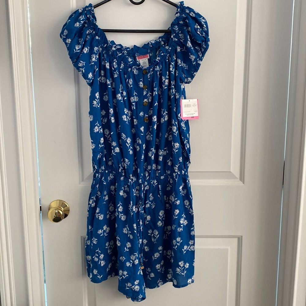 NWT Kate Spade Blue Romper